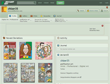 Tablet Screenshot of chizer35.deviantart.com