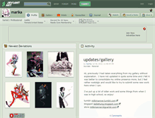 Tablet Screenshot of marika.deviantart.com