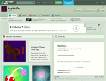 Tablet Screenshot of amywolfie.deviantart.com