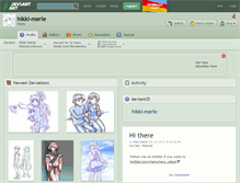 Tablet Screenshot of hikki-merle.deviantart.com