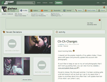 Tablet Screenshot of glashaus.deviantart.com