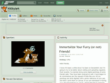 Tablet Screenshot of kitskylark.deviantart.com