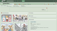 Desktop Screenshot of human-failure.deviantart.com