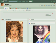 Tablet Screenshot of cormael.deviantart.com