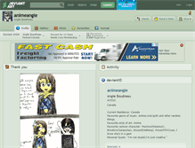 Tablet Screenshot of animeangie.deviantart.com