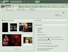 Tablet Screenshot of itsallysa.deviantart.com