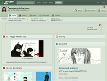 Tablet Screenshot of demented-shadows.deviantart.com