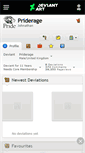 Mobile Screenshot of priderage.deviantart.com