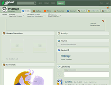 Tablet Screenshot of priderage.deviantart.com