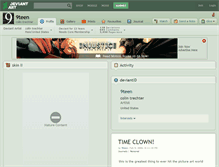 Tablet Screenshot of 9teen.deviantart.com