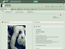 Tablet Screenshot of celebrity.deviantart.com