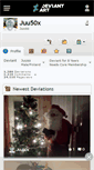 Mobile Screenshot of juu50x.deviantart.com