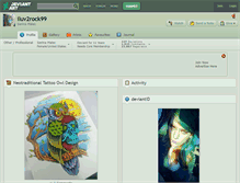 Tablet Screenshot of iluv2rock99.deviantart.com