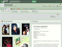 Tablet Screenshot of foreverleaf.deviantart.com