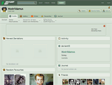 Tablet Screenshot of nostrildamus.deviantart.com