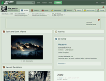 Tablet Screenshot of maceo-x-.deviantart.com