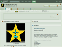 Tablet Screenshot of nobodysdestinypro.deviantart.com