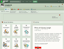 Tablet Screenshot of orangizenk.deviantart.com
