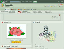 Tablet Screenshot of cocoaprints.deviantart.com