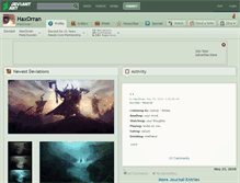 Tablet Screenshot of haxorran.deviantart.com