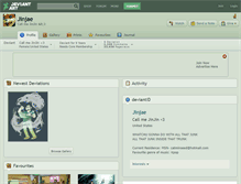 Tablet Screenshot of jinjae.deviantart.com