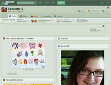 Tablet Screenshot of equinestar12.deviantart.com