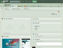 Tablet Screenshot of felix-6-3.deviantart.com