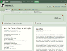 Tablet Screenshot of italiangirl99.deviantart.com