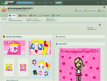 Tablet Screenshot of princesspeachfan3631.deviantart.com