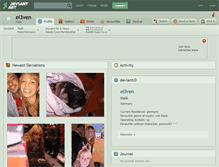 Tablet Screenshot of el3ven.deviantart.com