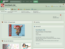 Tablet Screenshot of hunchback-club.deviantart.com