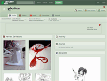 Tablet Screenshot of gaburi-kun.deviantart.com