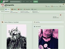 Tablet Screenshot of glittergodzilla.deviantart.com