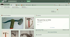 Desktop Screenshot of chemmyds.deviantart.com