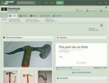 Tablet Screenshot of chemmyds.deviantart.com