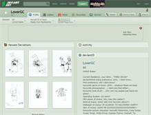 Tablet Screenshot of lovergc.deviantart.com