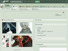 Tablet Screenshot of e-lien.deviantart.com