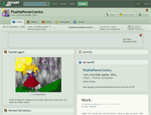 Tablet Screenshot of plushiepowercomics.deviantart.com