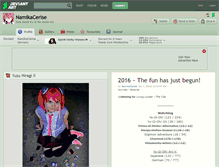 Tablet Screenshot of namikacerise.deviantart.com