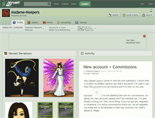Tablet Screenshot of madame-meepers.deviantart.com