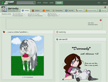 Tablet Screenshot of darrowby.deviantart.com