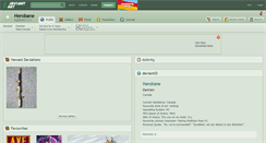 Desktop Screenshot of herobane.deviantart.com