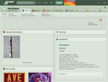 Tablet Screenshot of herobane.deviantart.com