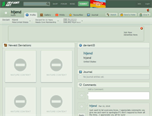 Tablet Screenshot of hijend.deviantart.com
