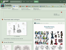 Tablet Screenshot of plunketta.deviantart.com