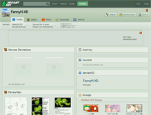 Tablet Screenshot of fannyh-xd.deviantart.com