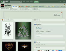 Tablet Screenshot of buffgeek.deviantart.com