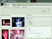 Tablet Screenshot of eishy.deviantart.com
