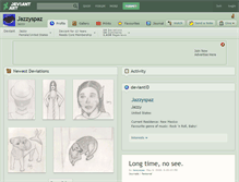 Tablet Screenshot of jazzyspaz.deviantart.com