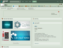 Tablet Screenshot of mdj.deviantart.com